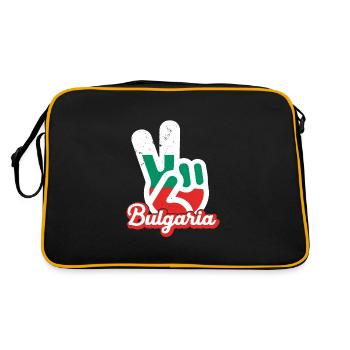 Bulgaria Balkans Holiday Flag Sofia Bulgaria - Retro Bag - black/gold - Back