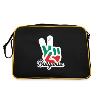 Bulgaria Balkans Holiday Flag Sofia Bulgaria - Retro Bag - black/gold - Back