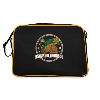 Lamassu divinité Babylone Assyrie Sumer Antique - Sac Retro - noir/or - Dos