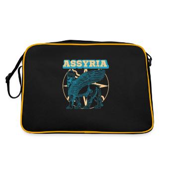 Assyrie Perse Lamassu Iran Mésopotamie Antiquités - Sac Retro - noir/or - Dos