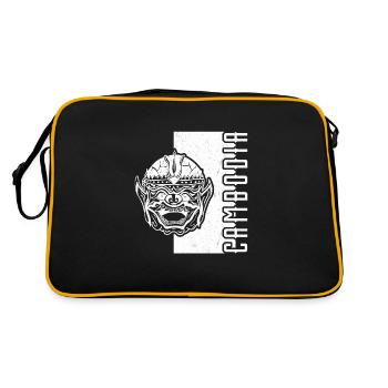 Visite du drapeau national khmer du Cambodge - Sac Retro - noir/or - Dos