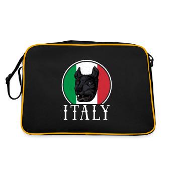 Loup Rome Mythologie Antique Italie Histoire - Sac Retro - noir/or - Dos