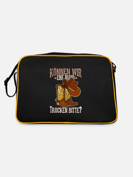 Western Line Dance Stiefel Tanzen Country - Retro Tasche - Schwarz/Gold
