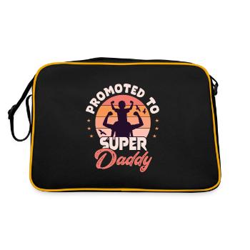 Superdaddy super daddy super dad - Sac Retro - noir/or - Dos