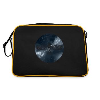 Antike Syrien Aramäer Aram Damaskus Assyrer - Retro Tasche - Schwarz/Gold - Hinten