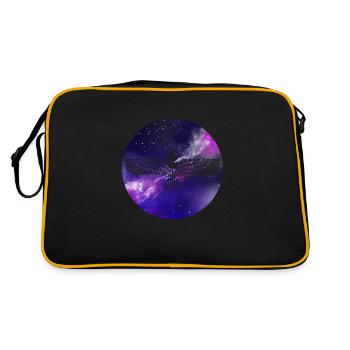 Antike Syrien Aramäer Aram Damaskus Assyrer - Retro Tasche - Schwarz/Gold - Hinten