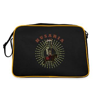 Schwere Kavallerie Polen Husaria Husaren Militär - Retro Tasche - Schwarz/Gold - Hinten