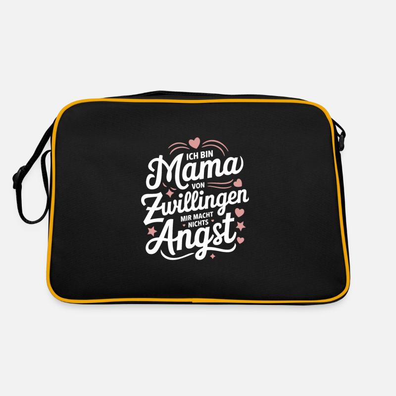 Zwillingsmama Zwillings Mutter Mama von Zwillingen Retro Tasche