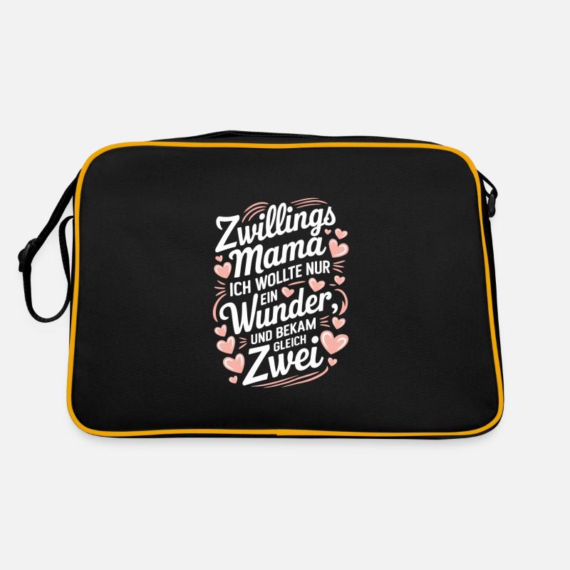 ZWILLINGSMAMA: ICH WOLLTE NUR EIN WUNDER, UND BEKA Retro Tasche