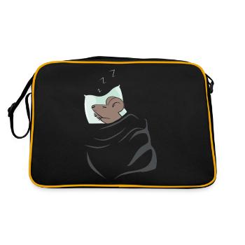 Chemise de nuit de rat pyjama chemise de nuit avec souris - Sac Retro - noir/or - Dos