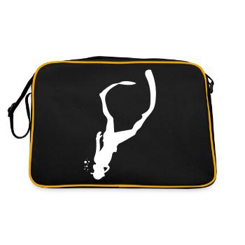Plongeurs apnée apnée plongeurs eau mer - Sac Retro - noir/or - Dos