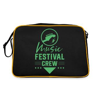 Music Festival Musikfest Festivals Festival-goers - Retro Bag - black/gold - Back
