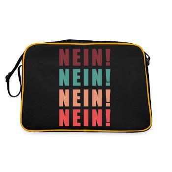 Non, non ! Non, non ! Non, non ! Non, non ! - Sac Retro - noir/or - Dos