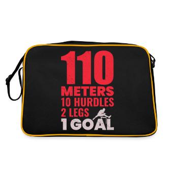 Haies Haies Hurdler Running Runner Athlètes - Sac Retro - noir/or - Dos