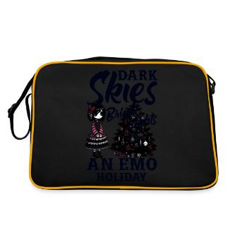 Dark Skies Bright Lights An Emo Holiday Emocore - Retro Bag - black/gold - Back