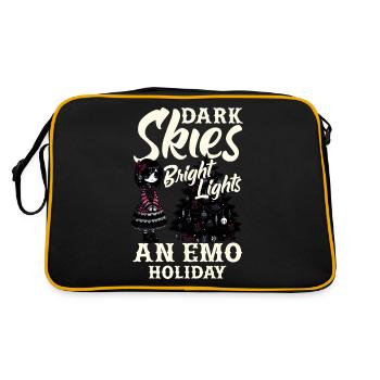 Dark Skies Bright Lights An Emo Holiday Emocore - Retro Bag - black/gold - Back