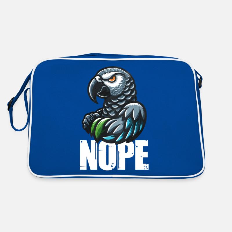 Afrikanisches Graupapagei Geschenk Retro Tasche