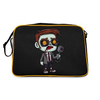 News reporter Halloween - Retro Bag - black/gold - Back