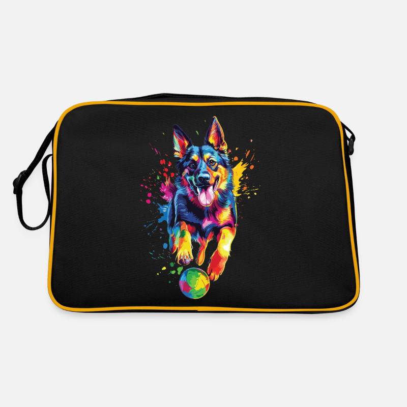 Deutscher Schäferhund Retro Tasche