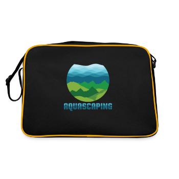 Aquascaping design I Aquarium Fish Tank Gardener - Sac Retro - noir/or - Dos