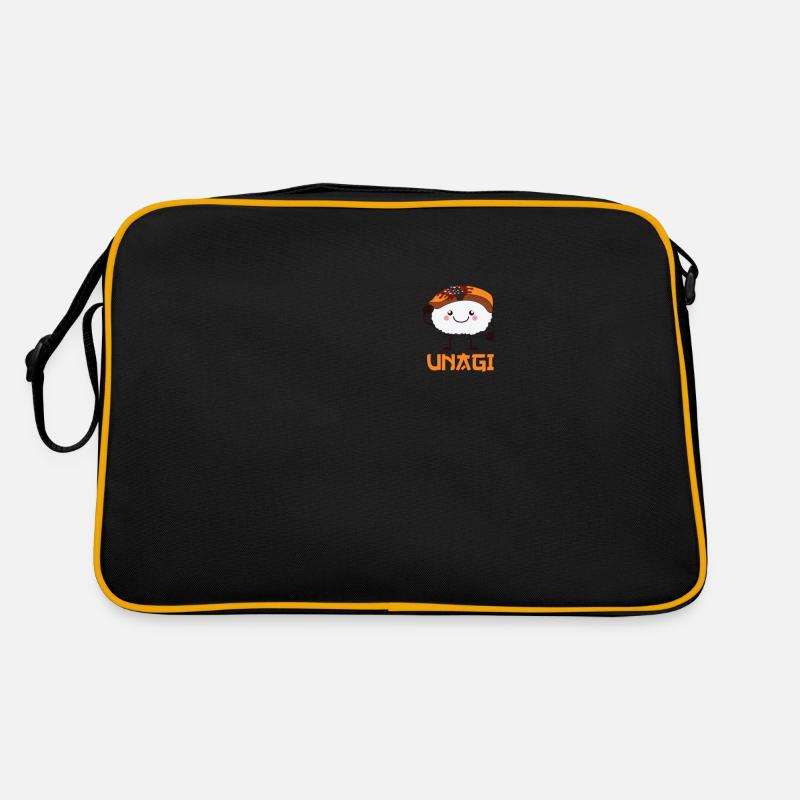 Unagi Drôle grillé Poisson Design comique Sac Retro