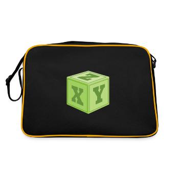 3D Print Calibration Cube X Y Z Axis Test Gift - Retro Bag - black/gold - Back