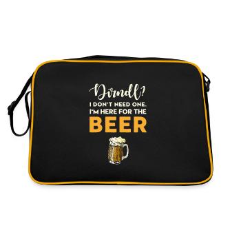 - bière renversée sur mon dirndl - Sac Retro - noir/or - Dos