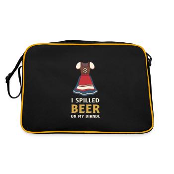 - bière renversée sur mon dirndl - Sac Retro - noir/or - Dos