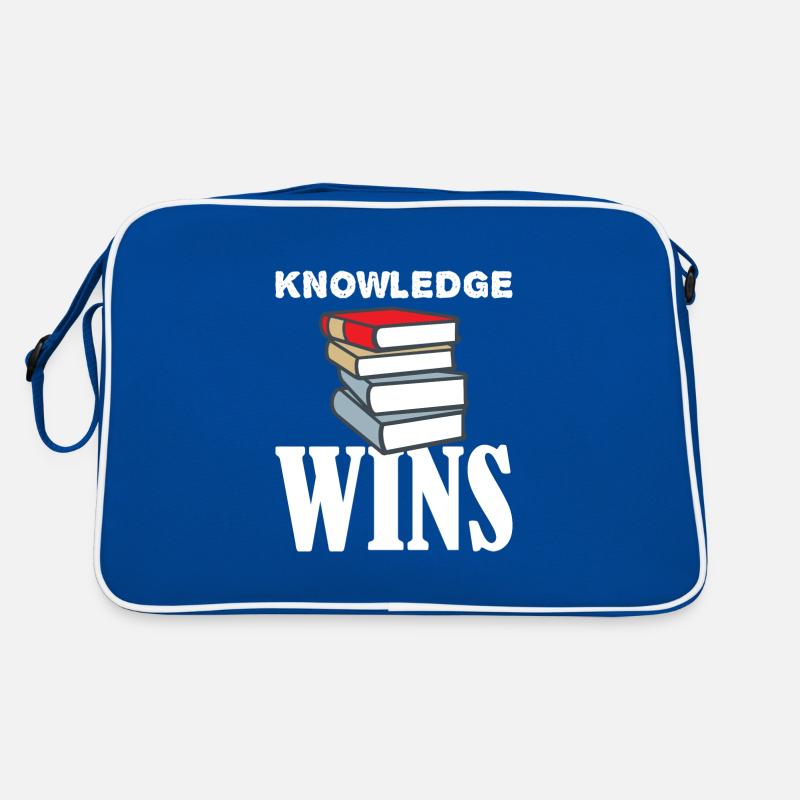 Knowledge wins books Retro Bag
