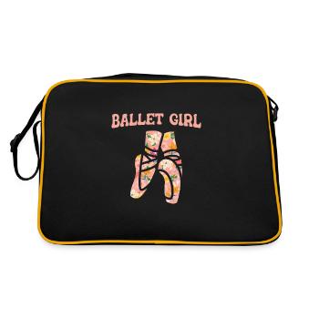 Ballet Ballerine Ballet Danseur - Sac Retro - noir/or - Dos