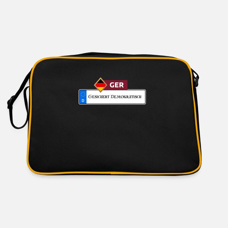 Gesichert Demokratisch 2.0 | Geschenkidee Retro Tasche