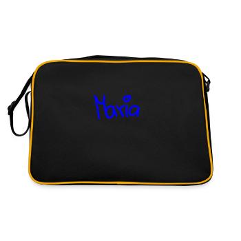 Maria - Retro Tasche - Schwarz/Gold - Hinten