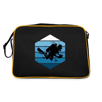 Plongée sous-marine Plongée sous-marine Hommes - Sac Retro - noir/or - Dos