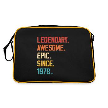 Épique et Légendaire né en 1978 : 46e anniversaire - Sac Retro - noir/or - Dos