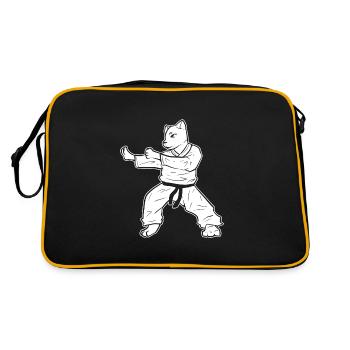 Karate Cat Self Defense - Retro Bag - black/gold - Back