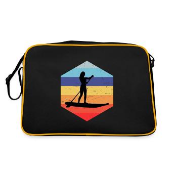 Stand up Paddle Stand up Paddleboard - Sac Retro - noir/or - Dos