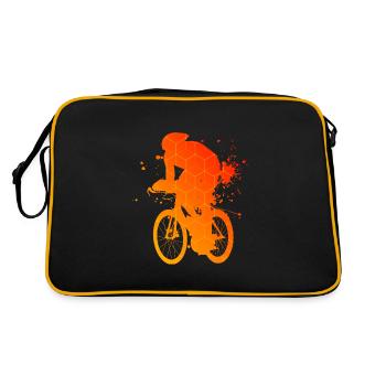 Road bike racing bike racing cycling road bike ladies - Retro Bag - black/gold - Back