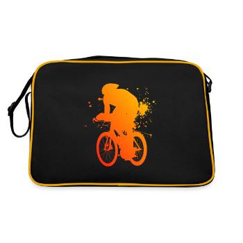 Road bike men racing cyclist road bike racing bike - Retro Bag - black/gold - Back