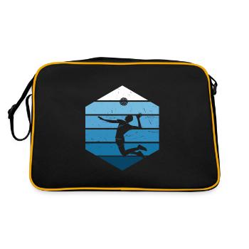 Beach Volleyball Volley Volleyball Player Beach Volley - Retro Bag - black/gold - Back