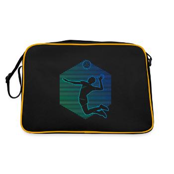 Volley Volleyball de plage féminin Volley-ball masculin - Sac Retro - noir/or - Dos