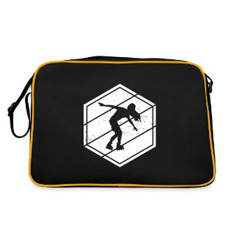 Rollerskate Patin à roulettes Patin à roulettes masculin - Sac Retro - noir/or - Dos