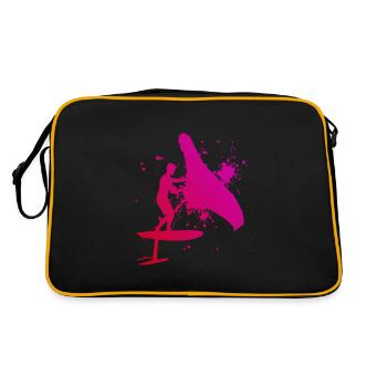 Wingfoil hommes Wingfoil femmes wingsurf - Sac Retro - noir/or - Dos