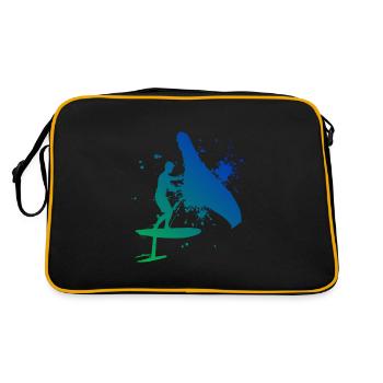 foilwing Femmes wingsurf Hommes wingsurf - Sac Retro - noir/or - Dos