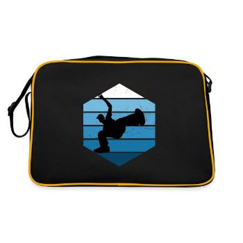 Hip Hop Breakdance Bboy Hiphop Damen Bgirl - Retro Tasche - Schwarz/Gold - Hinten