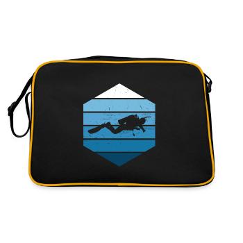 Scuba Diving Scuba Diver Scuba Diver - Retro Bag - black/gold - Back