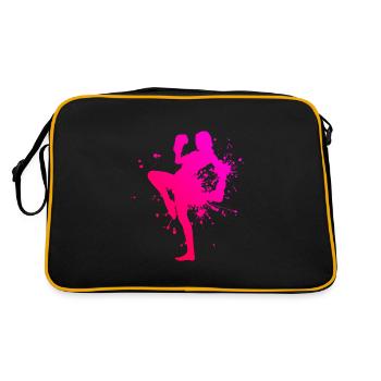 Boxe Boxe Femmes Kickboxing Kickboxing Kickboxing - Sac Retro - noir/or - Dos