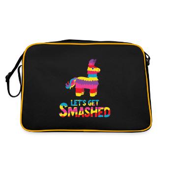 Let's Get Smashed Pinata - Retro Bag - black/gold - Back