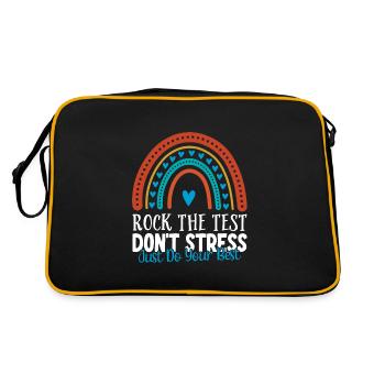 Rock the test - Retro Bag - black/gold - Back