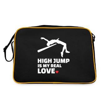 J’adore le saut en hauteur - Sac Retro - noir/or - Dos
