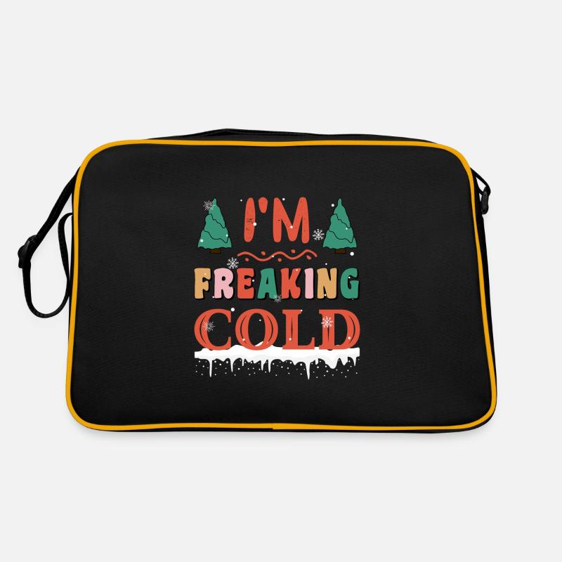 I'm freakin cold I hate winter funny Cold Retro Bag